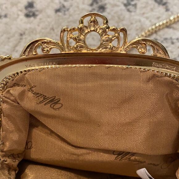 Vintage Whiting and Davis 2722 gold mesh bag - Picture 6 of 12